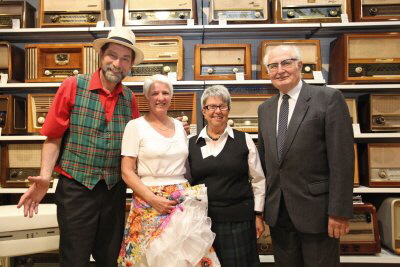 Foto: Museumsteam v.l.n.r. Volkmar Hess, Alice Hess, Irmtraud Dylla, Helmut Dietsch
